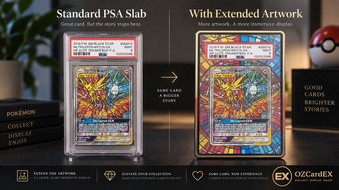 How Extended Artwork Transforms PSA Slab Displays