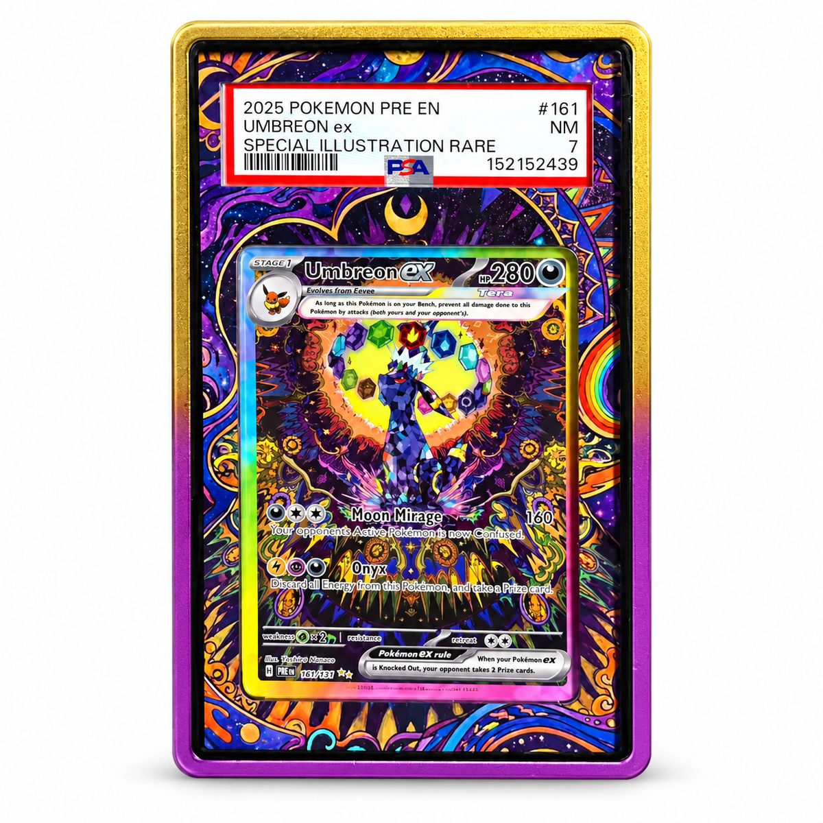 Umbreon ex 161/131 Extended Art Insert for PSA Display Frame