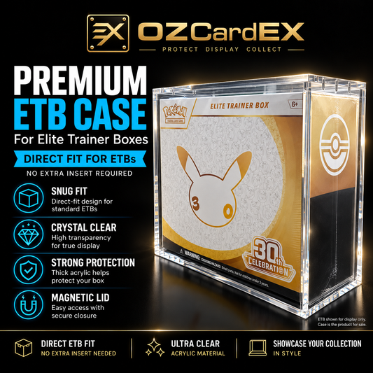 OZCardEX premium acrylic ETB case