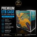 OZCardEX premium acrylic ETB case for Pokémon Elite Trainer Boxes